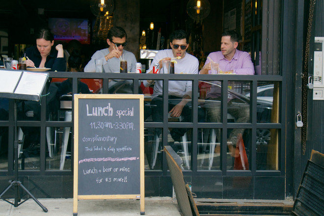 Happy Restaurant Customers