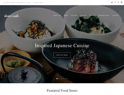 Zest Restaurant Website Template