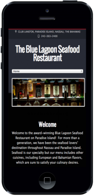 Blue Lagoon Seafood Restaurant Responsive Design