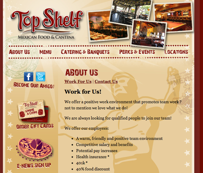 Hire Restaurant Employees Top Shelf