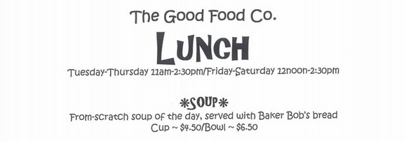 The Good Food Co. Menu